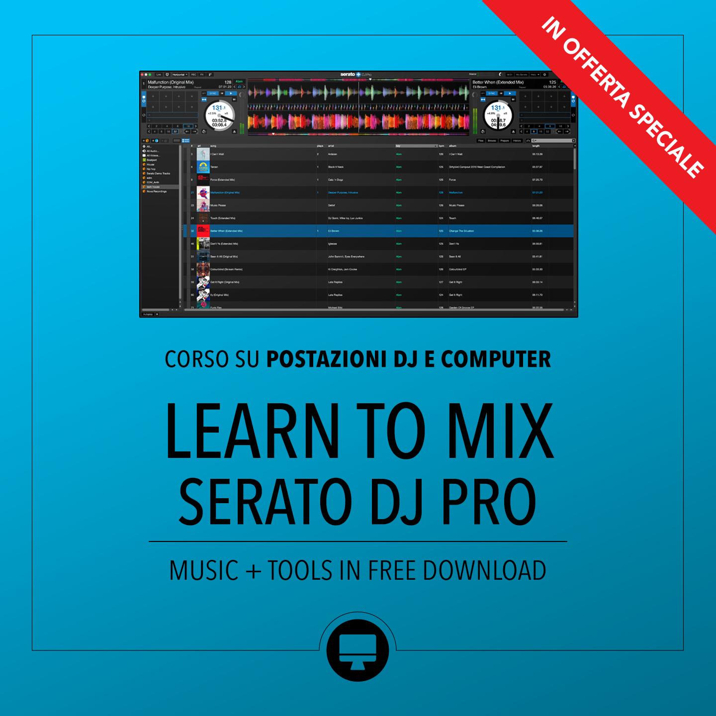 Corso Dj Serato 1level in sede Nova Dj Academy