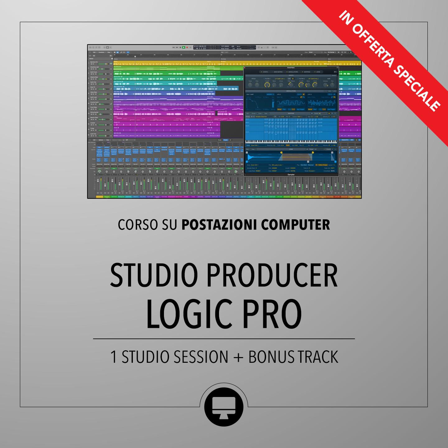 Corso Logic Pro Studio Producerin sede Nova Dj Academy